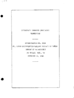 Interstate Commerce Commision Report of the Accident  Investigation Occuring on the ST LOUIS SOUTHWESTERN RAILWAY CORLEY TX