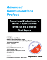 Operational evaluation of a DGPS  SATCOM VTS  final report