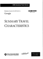 1995 American Travel Survey Summary Travel Characteristics Georgia