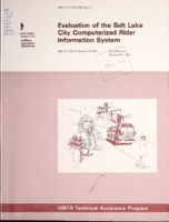 Evaluation of the Salt Lake City Computerized Rider Information System