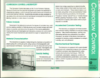 Corrosion Control Laboratory Fact Sheet