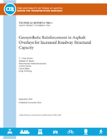 Geosynthetic Reinforcement in Asphalt Overlays for Increased Roadway Structural Capacity