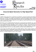 Improved Spiral Geometry for High Speed Rail Research Results