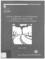 A Study of Benefits Accomplishments and Resource Needs of the Local Technical Assistance Program