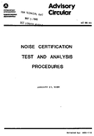 AC 364A Noise Certification Test and Analysis Procedures