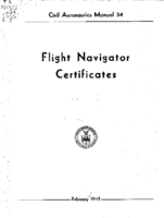 CAM 34 Flight Navigator Certificates 1955 February 28