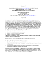 Success in Redesigning Main Streets for Pedestrians