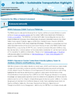 Air Quality  Sustainable Transportation Highlights MayJune 2021
