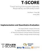 TSCORE Project M4 Implementation and Quantitative Evaluation Case Studies on Microtransit and RideHailing