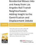 Residential Moves Into and Away from Los Angeles Rail Transit Neighborhoods Adding Insight to the Gentrification and Displacement Debate