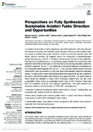 Perspectives on Fully Synthesized Sustainable Aviation Fuels Direction and Opportunities