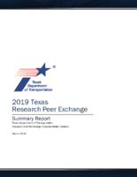 2019 Texas Research Peer Exchange Summary Report