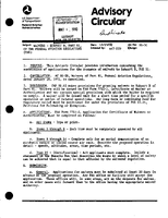 AC 915C Waivers Subpart B Part 91 of the Federal Aviation Regulations FARS