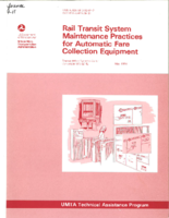 Rail Transit System Maintenance Practices for Automatic Fare Collection Equipment