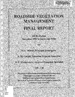 Roadside Vegetation Management