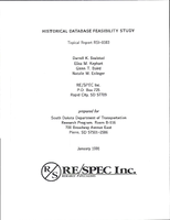 Historical Database Feasibility Study