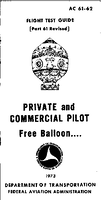 AC 6162 Flight Test Guide  Private and Commercial Pilot  Free Balloon