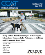 Using Virtual Reality Techniques to Investigating Interactions Between Fully Autonomous Vehicles and Vulnerable Road Users