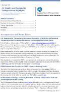 Air Quality and Sustainable Transportation Highlights MayJune 2019