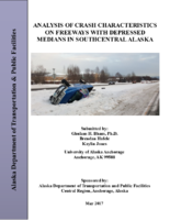 Analysis of crash characteristics on freeways with depressed medians in Southcentral Alaska