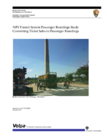 NPS Transit System Passenger Boardings Study Converting Ticket Sales to Passenger Boardings