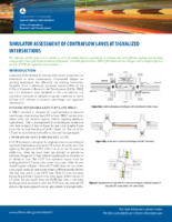 Simulator Assessment of Contraflow Lanes at Signalized Intersections  fact sheet