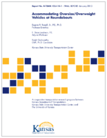 Accommodating oversizeoverweight vehicles at roundabouts