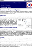 Local Access Management Regulations Technical Brief