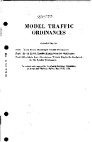 Model Traffic Ordinances