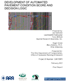 Development of Automated Pavement Condition Score and Decision Logic
