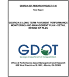 Georgias LongTerm Pavement Performance Monitoring and Management Plan  Detail Design of Plan