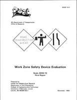 Work Zone Safety Device Evaluation