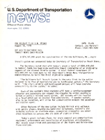 US Department of Transportation News Office of Public Affairs UMTA 7849 DOT AID to Baltimore Rail Transit Nears 423 Million