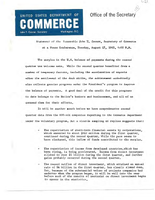 Secretary of Commerce John T Connor Speeches August 1965