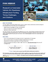 Research on Automated Vehicle AV Readiness Infrastructure Funding Timing Challenges and Solutions