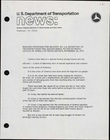 Remarks Prepared for Delivery by US Secretary of Transportation Neil Goldschmidt to the National League of Cities