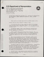 Talking Points Prepared for Delivery by US Secretary of Transportation Neil Goldschmidt Energy Conservation Breakfast