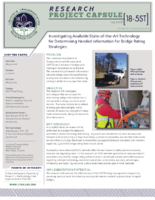 Investigating Available StateoftheArt Technology for Determining Needed Information for Bridge Rating Strategies Research Project Capsule 185ST