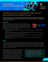 Comprehensive Work Zone Mobility Performance Management Across Project Stages