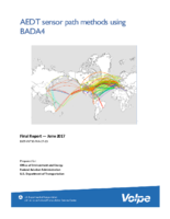 AEDT sensor path methods using BADA4