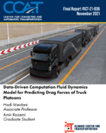 DataDriven Computational Fluid Dynamics Model for Predicting Drag Forces on Truck Platoons