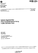 Vehicle aggressivity  fleet characterization using traffic collision data