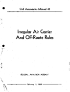 CAM 42 Irregular Air Carrier and OffRoute Rules 1959