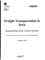 Freight Transportation in Iowa Selected Data from Federal Sources