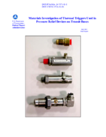 Materials Investigation of Thermal Triggers Used in Pressure Relief Devices on Transit Buses