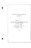 Interstate Commerce Commision Report of the Accident  Investigation Occuring on the NEW YORK NEW HAVEN AND HARTFORD RAILROAD SPRINGDALE CT