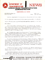 Department of Transportation News Urban Mass Transportation Administration UMTA 7214