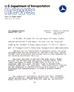 US Department of Transportation News Office of Public Affairs UMTA 4777