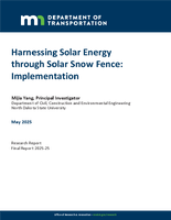 Harnessing Solar Energy through Solar Snow Fence Implementation