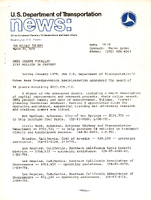 US Department of Transportation News Office of Assistant Secretary for Governmental and Public Affairs UMTA 1479 UMTA Grants Totaled 233 Million in January